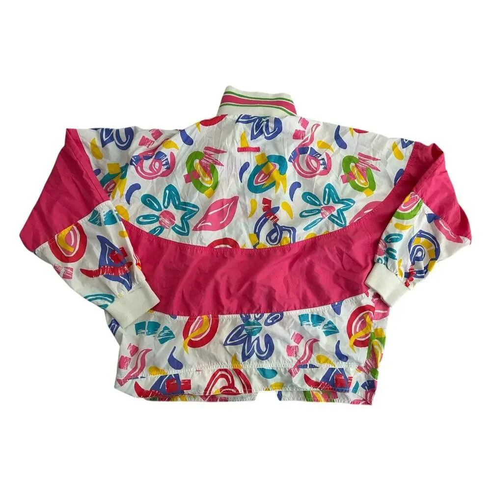 VTG Nike Elite Jacket Women’s Medium Art Abstract Lined Track‎ Wind